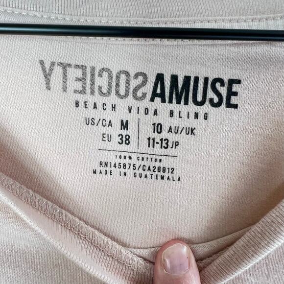 Amuse Society Babes For Change Pink Graphic T-Shirt Size M NEW - Picture 4 of 4